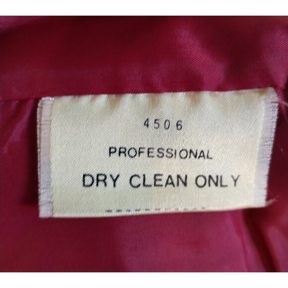 Vintage Red Thick Textured Corduroy Jacket Blazer Lined Pocketed Women’s Size 16 - Picture 5 of 8